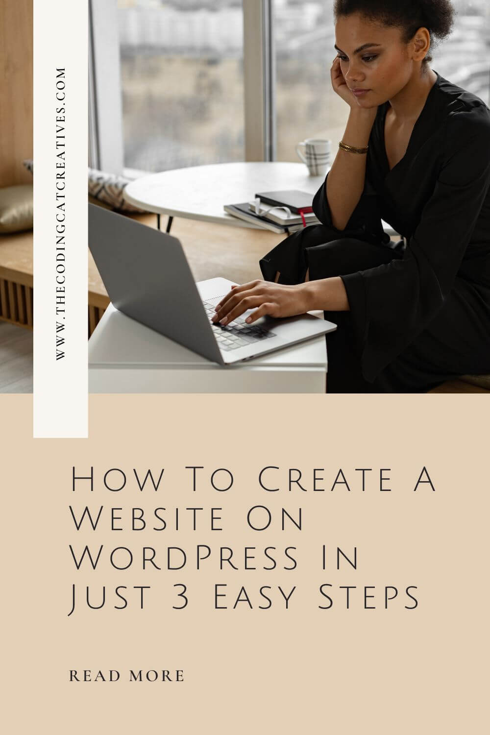 How To Create A Website On WordPress In Just 3 Easy Steps blog graphic